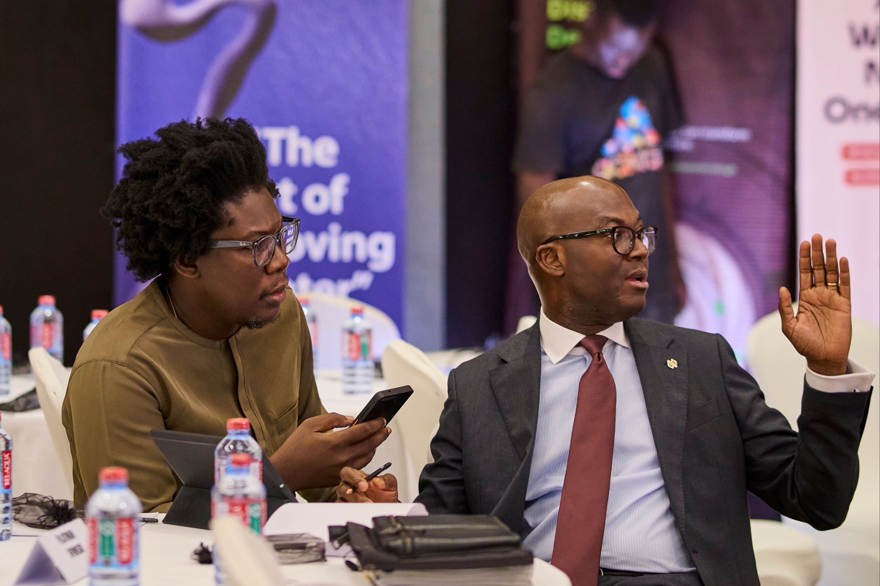 Delegates in discussion during a breakout session
