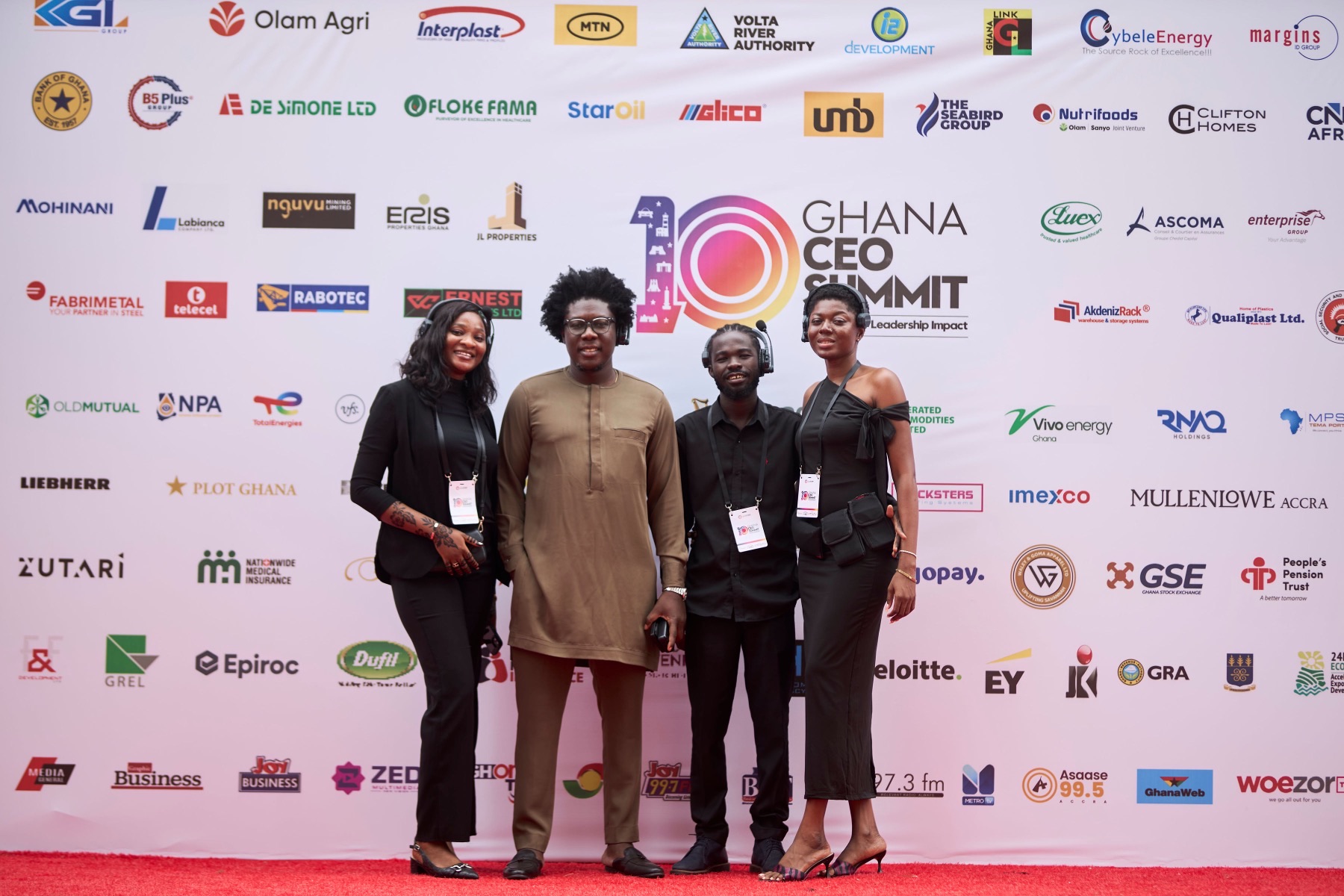 The Lexxana team on the summit red carpet