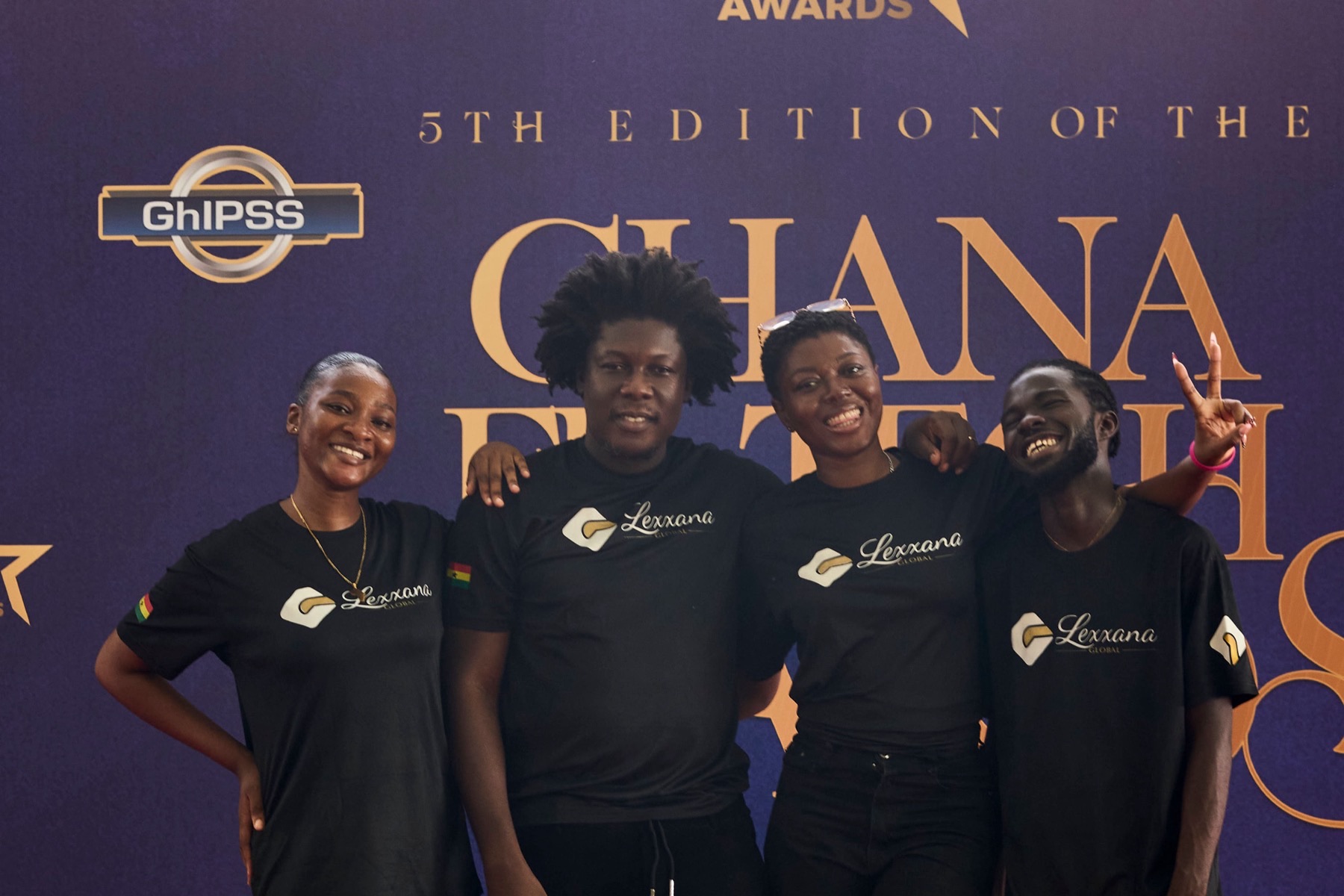 The Lexxana team on the Ghana Fintech Awards red carpet